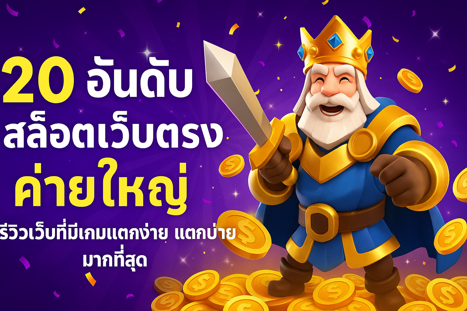 20 อันดับ สล็อตเว็บตรง ค่ายใหญ่